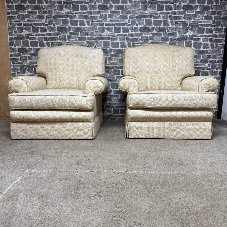 Pair of Classic Patterned Armchairs