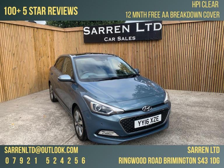 2016 Hyundai i20 1.4 Premium SE Auto Euro 6 5dr HATCHBACK Petrol Automatic