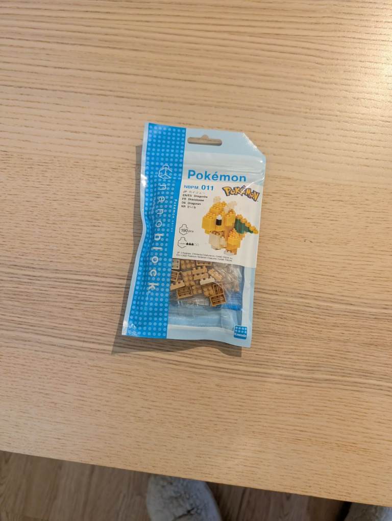 Pokemon Dragonite Nanoblock Unopened