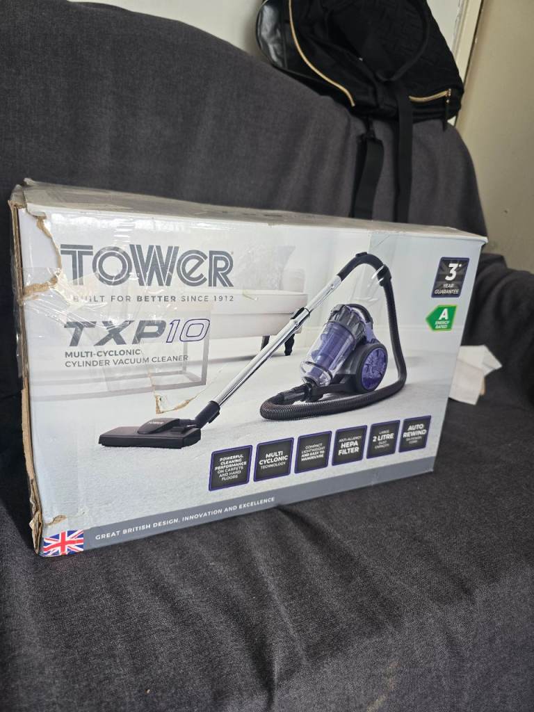 Tower TXP10 Multi-Cyclonic Cylinder Vacuum Cleaner - Brand New