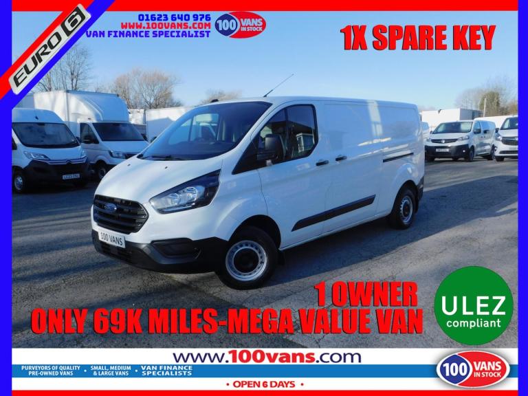2022 Ford Transit Custom 2.0 EcoBlue 105ps Low Roof Leader Van PANEL VAN DIESEL Manual
