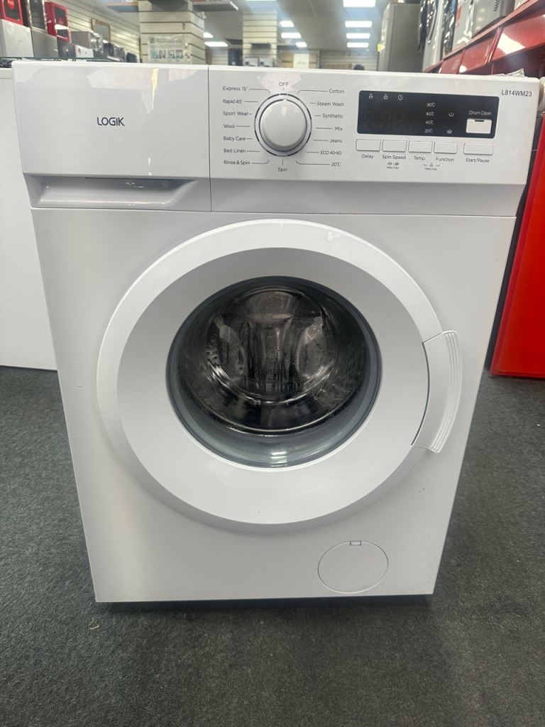 NEW/GRADED LOGIK L814WM23 8 kg 1400 Spin Washing Machine - White