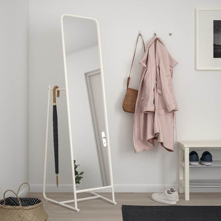 IKEA KNAPPER Full-Length Mirror - White, As Good As New
