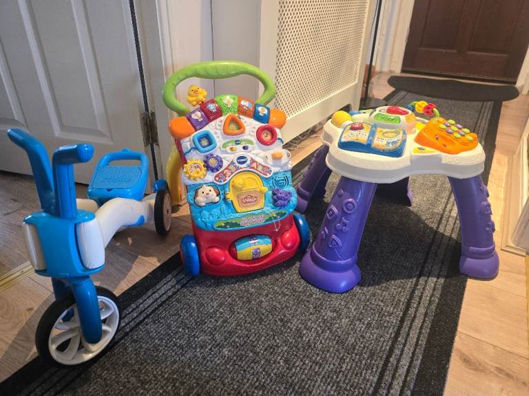 Baby Walker, Activity Table, and Toddler bike – Fair Condition, £5 (Cash and Collection only)