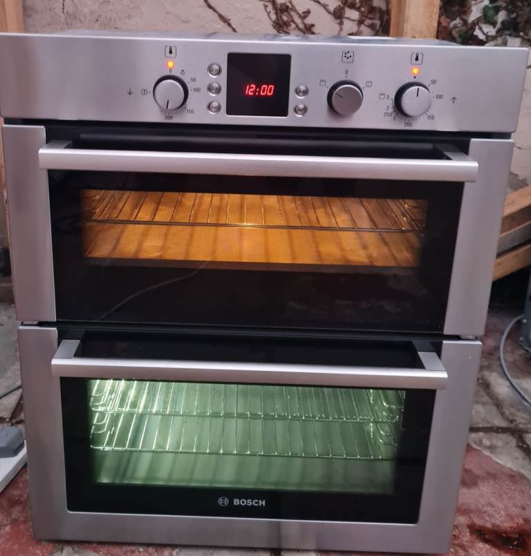 Bosch double electric oven built under counter stainless Steel 