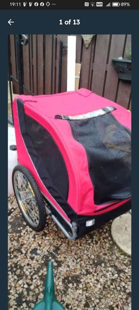 Pet trailer for bike