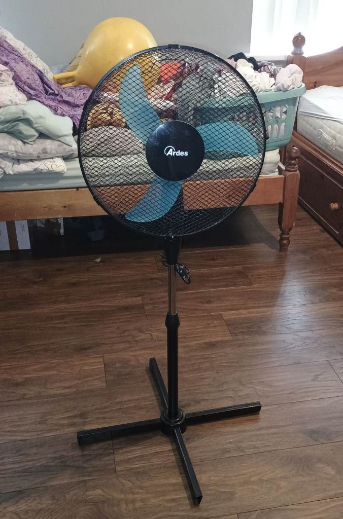 16 inch Pedestal Stand Fan Black Adjustable !!