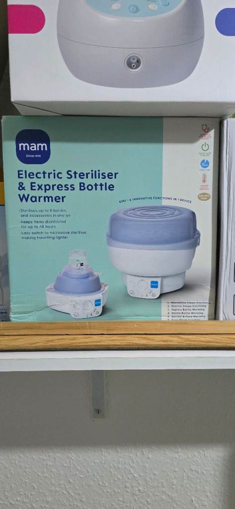 Mam bottle sterilizer and express bottle warmer 