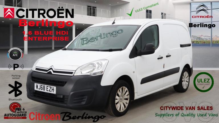 2018 Citroen Berlingo 1.6 BlueHDi 625Kg Enterprise 75ps NO VAT PANEL VAN Diesel Manual