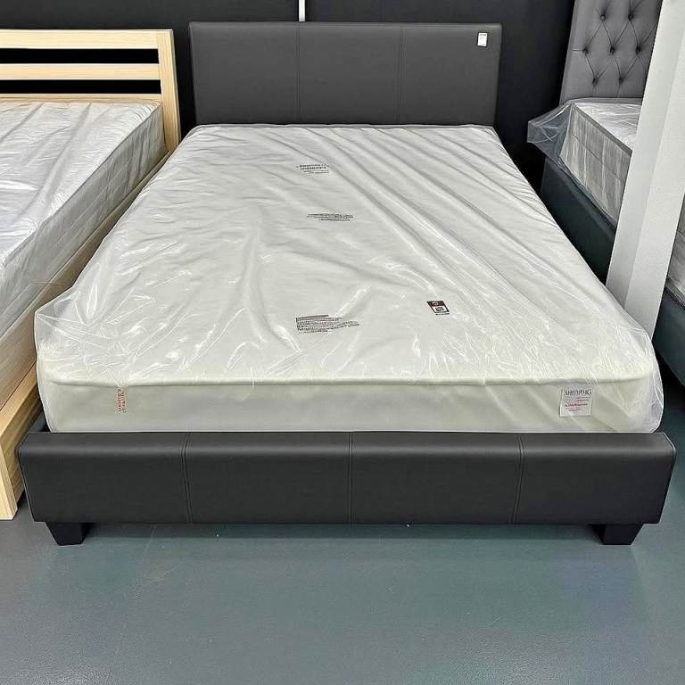 image for Fax leather Stock available including Double bed Frame with optional Mattress !! 