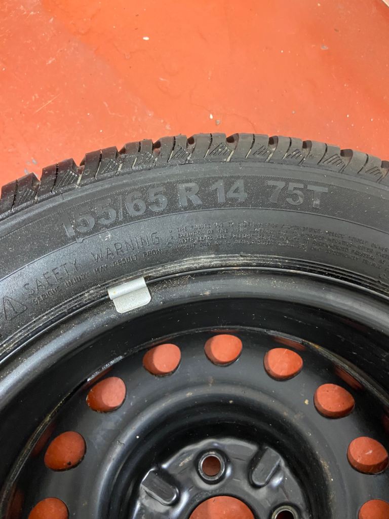 Spare wheel with continental tyre 155/65/14