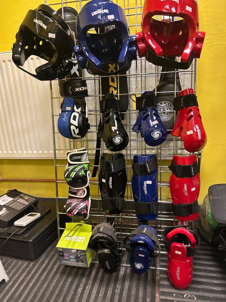 Selection of Boxing and Martial Arts Protective Gear