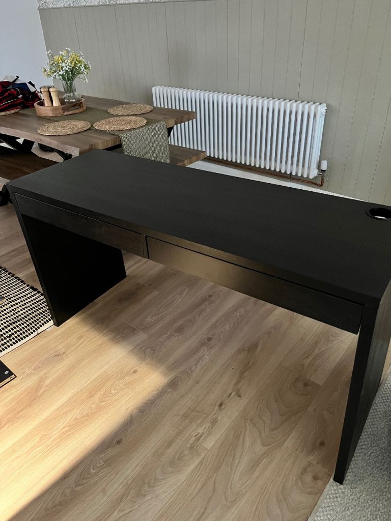 ikea black brown dressing table Case Furniture Pala Dressing Table/Desk in Black