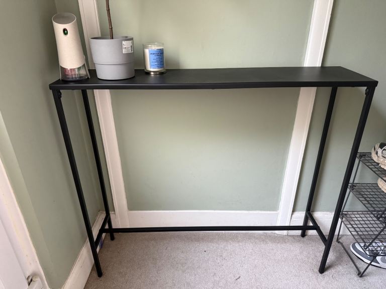 SELLING FOR A FEW DAYS ONLY Slim Black Console Table – Good Condition