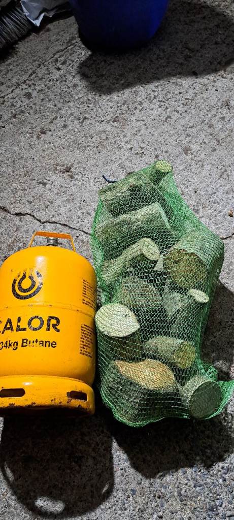 Small bag £2.50 large bag £4.50