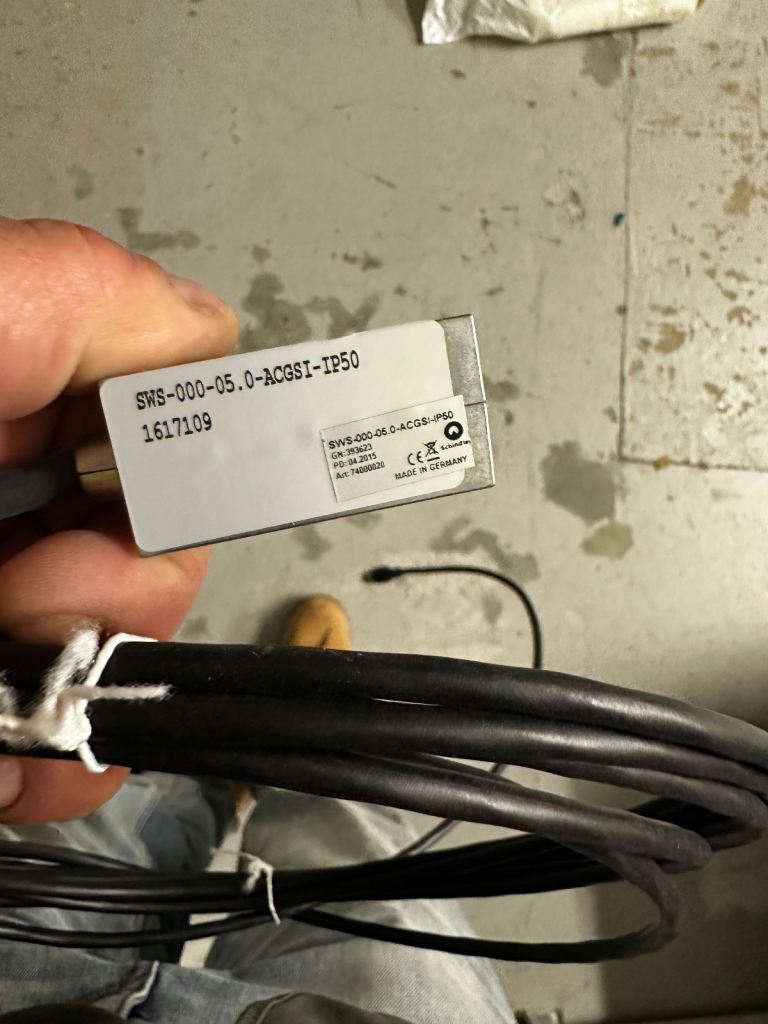 Schindler Elevator Door Sensor - SWS-000-05.0-ACGSI-IP50