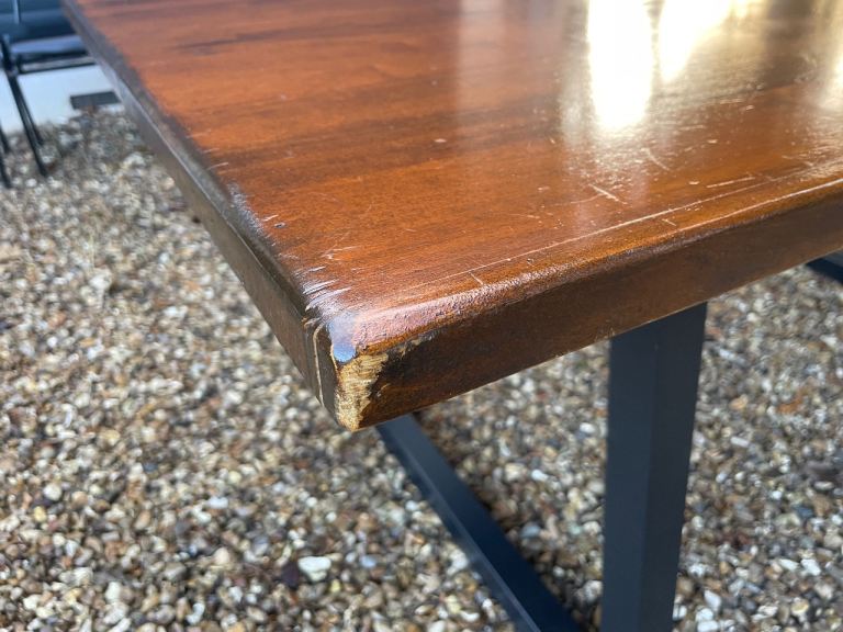 John Lewis vintage antique style industrial dining table 