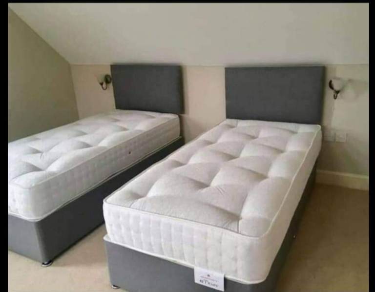 3ft Single Divan Bed Base , Double Bed Frame & Mattress , Beds ~ TODAY DELIVERY Order Now C O D = =