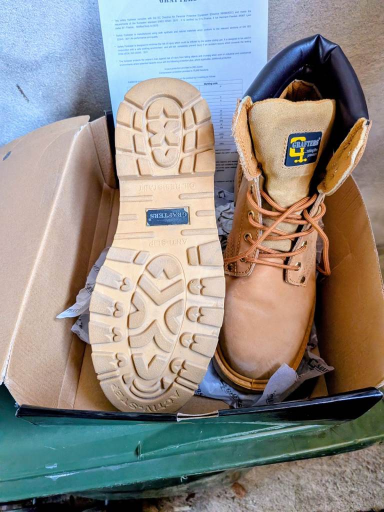 Grafters Apprentice Mens Protective Leather Toe Cap Safety B
