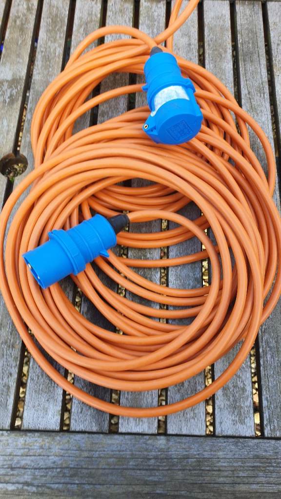 Campervan or caravan mains lead 25meters