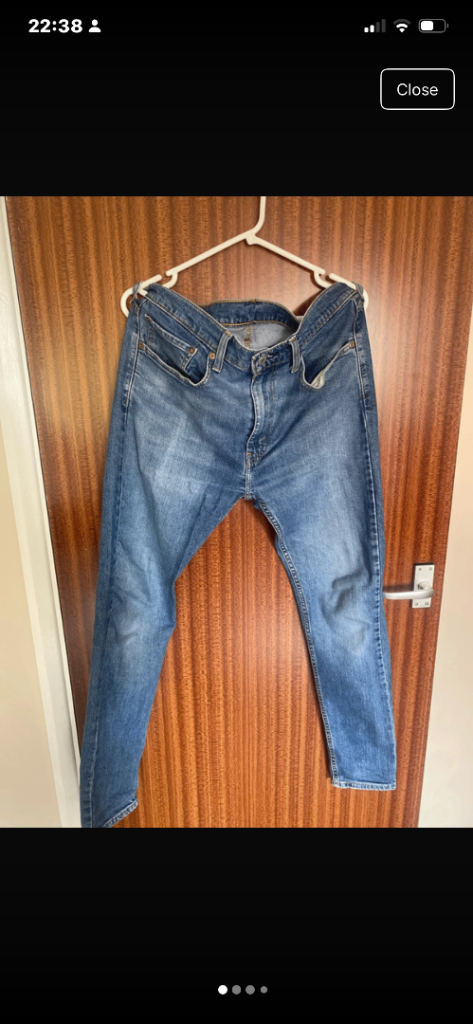 Mens Levi 519 Blue Denim Jeans Size W34 