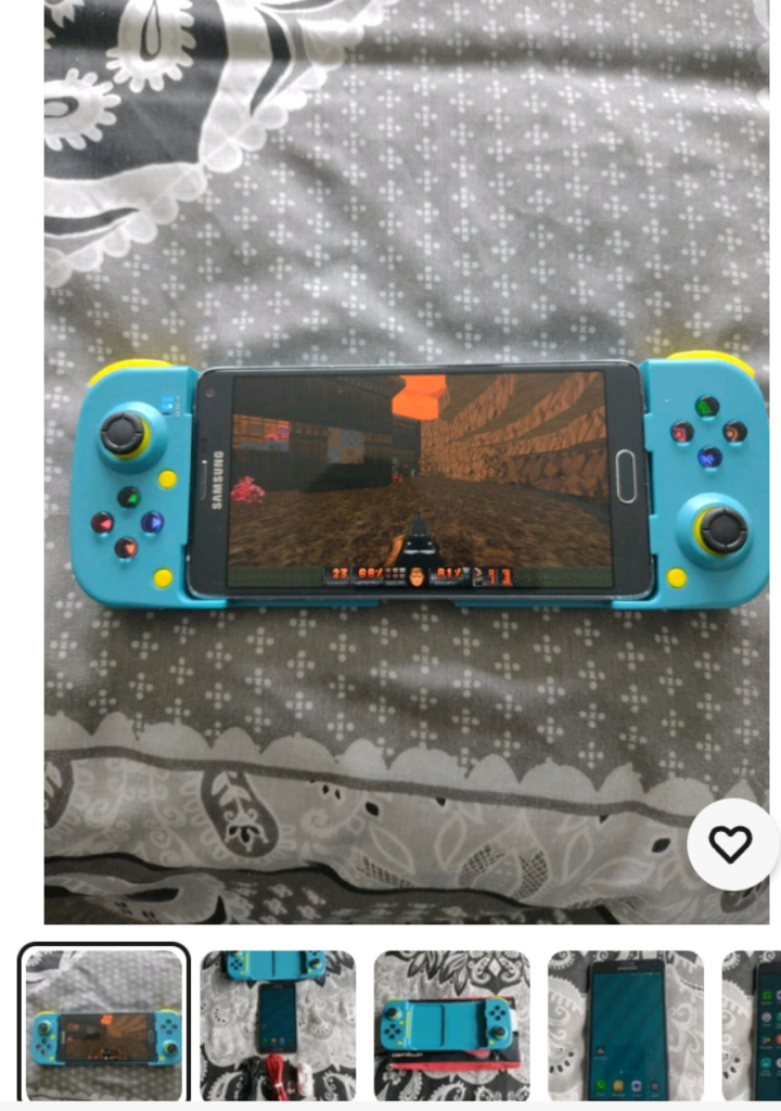Samsung Galaxy Note 4 & BSP-D3 Game Controller.  Delta Touch Doom Will Split.