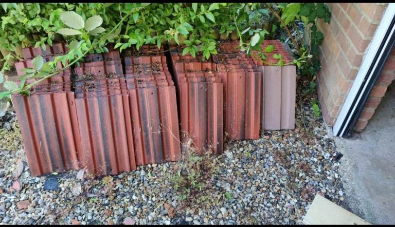 Roof Tiles - Red, New Condition