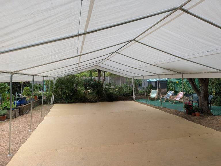 Toolport 12m x 6m Marquee and flooring