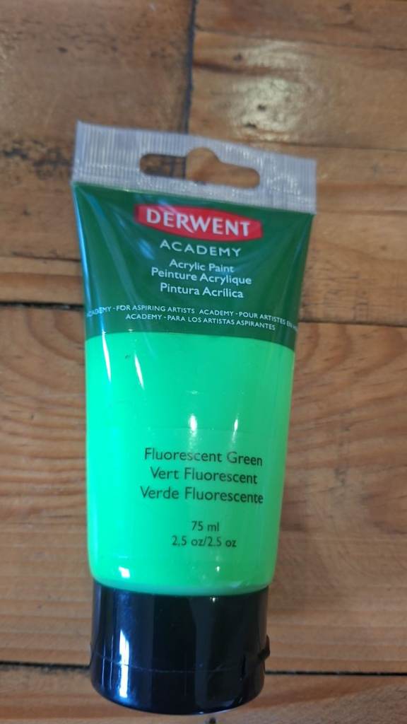 Derwent Academy 'Fluorescent Green' 75ml Tubes