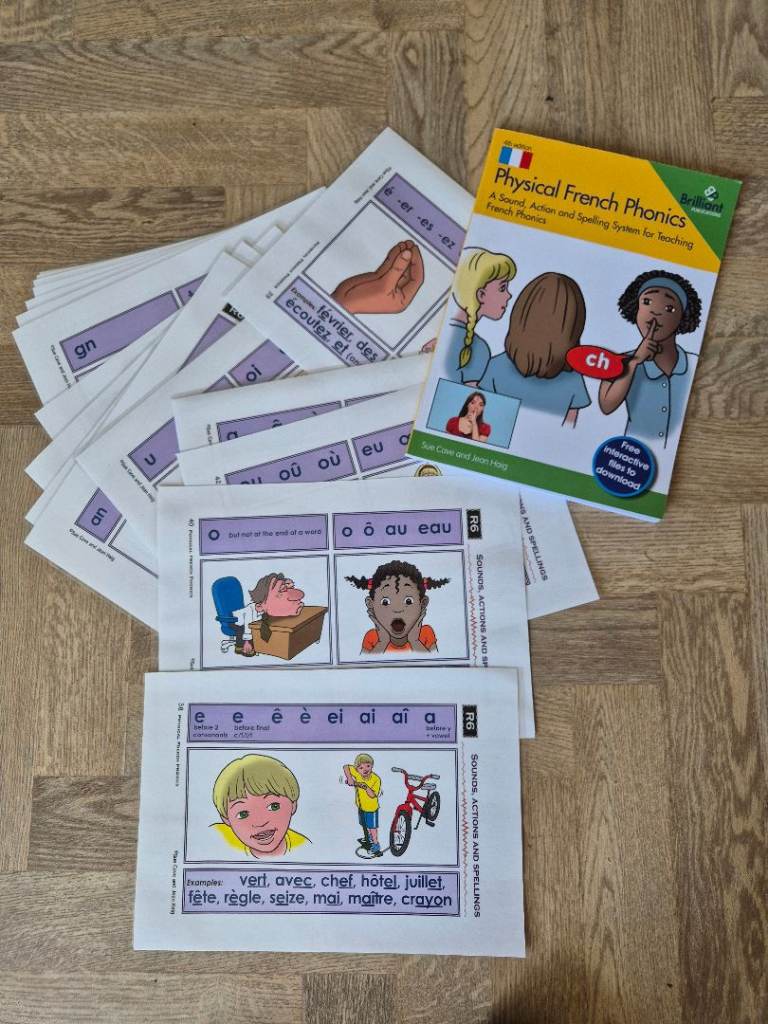 French phonics cards