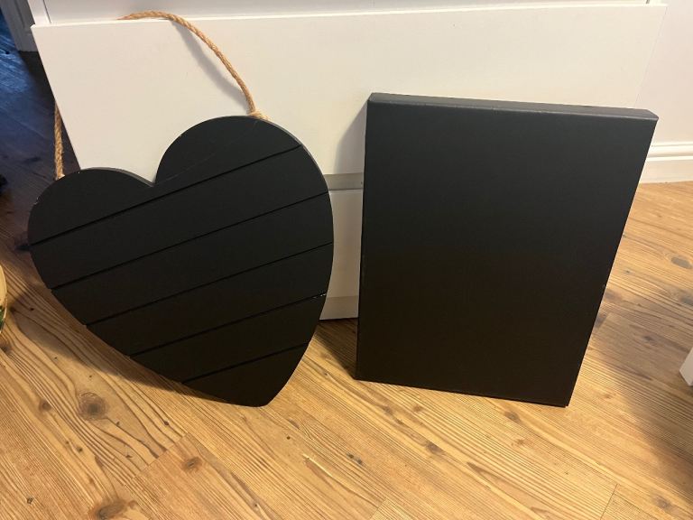 2 chalkboards / blackboards / memo boards - home decor / wedding decor 