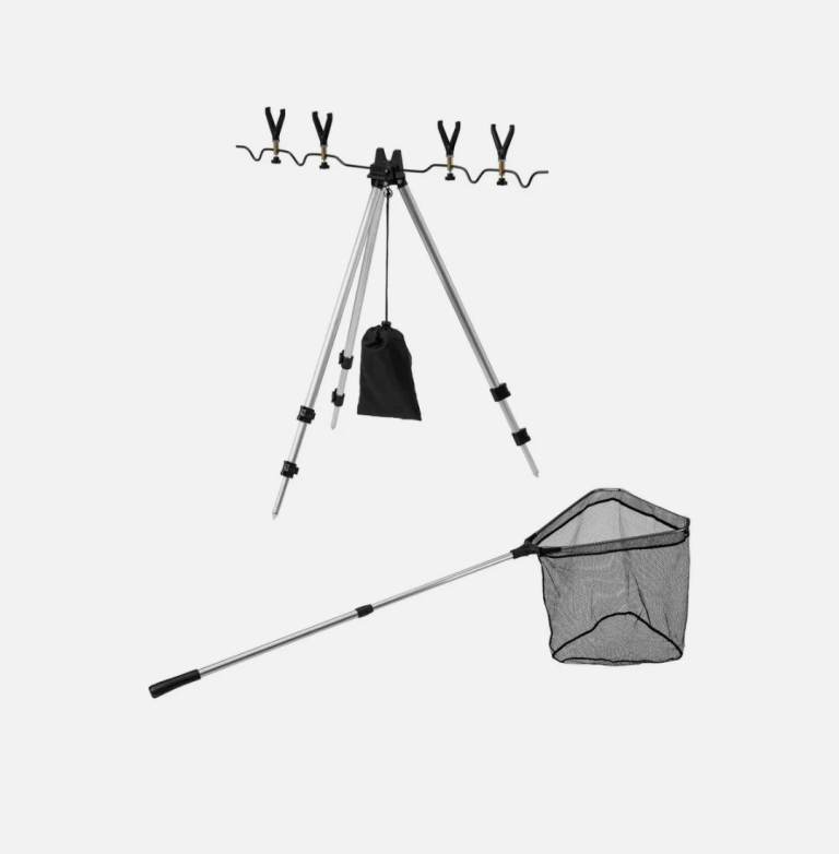 TELESCOPIC ROD HOLDER AND LANDING NET BRAND NEW £10