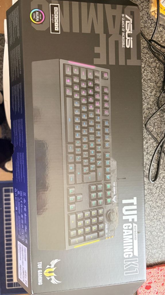 ASUS TUF Gaming K1 Keyboard and M3 Gen II Mouse - Brand New