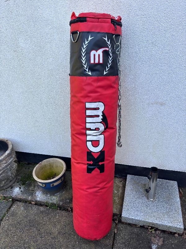 Punch bag and gloves 