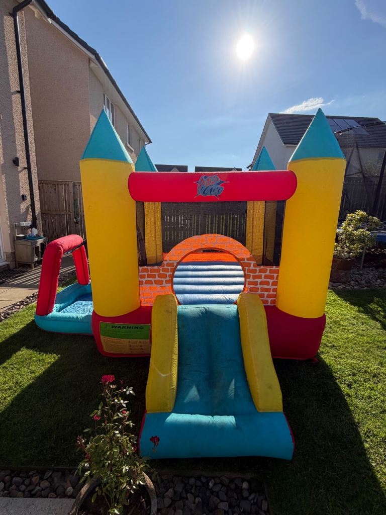 Bouncy Castle with Slide – Multicoloured, Good Condition