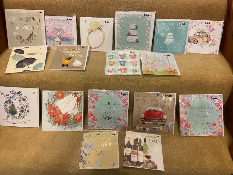 greeting cards and bookmarks