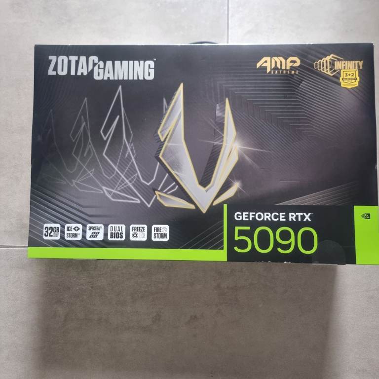 ZOTAC NVIDIA GeForce RTX 5090 AMP Extreme INFINITY 32GB RGB Blackwell Graphics Card