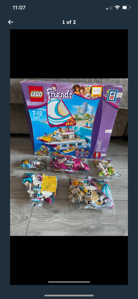 LEGO catamaran comes with box