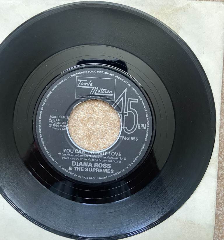 Diana Ross & The Supremes "You Can't Hurry Love" 7" Vinyl Single