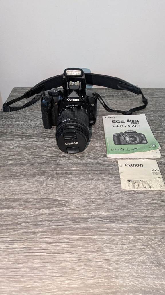 Canon EOS 450D Camera with EFS 18-55mm lens 
