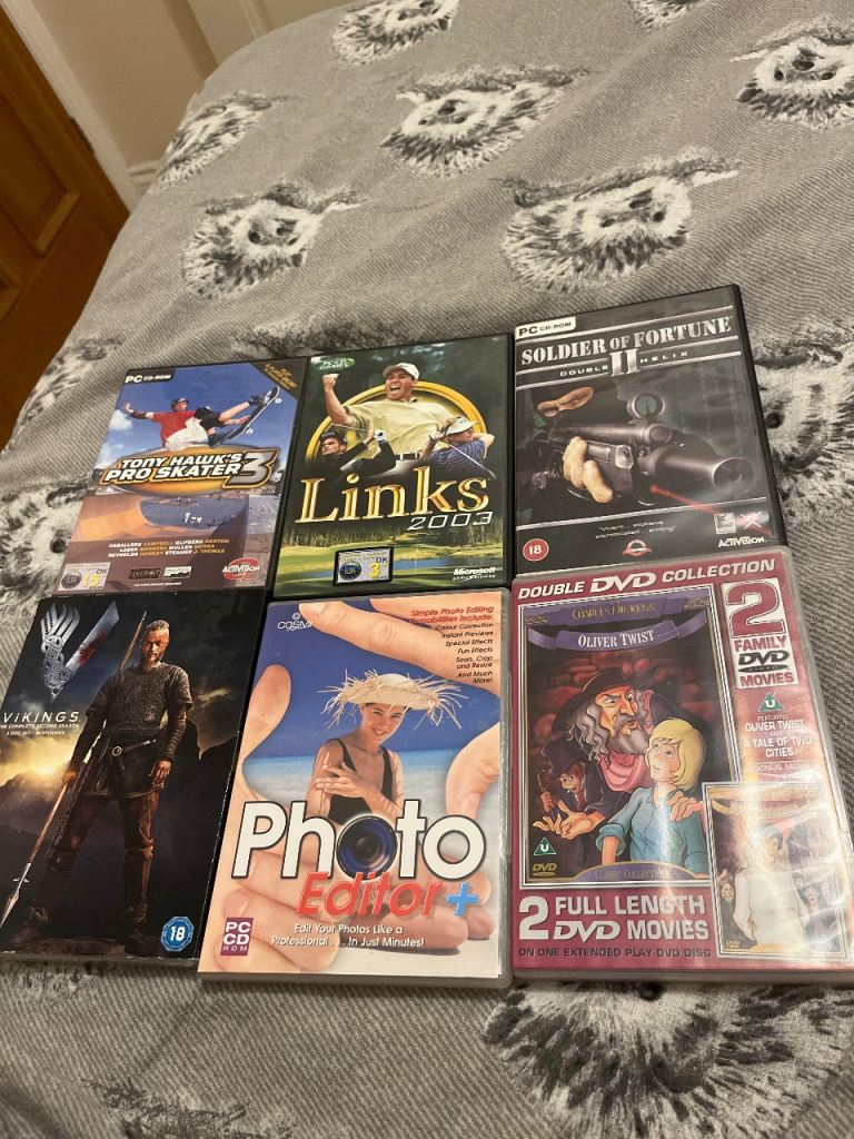 pc video games and dvd 