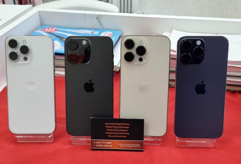 APPLE iPHONE 14 PRO MAX 128GB/256GB~ UNLOCKED ~EXCELLENT CON.~WARRANTY (PRICE START FROM £399)