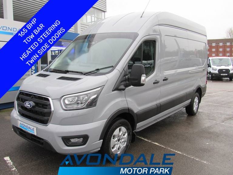  Ford Transit 350 EcoBlue Limited L3 H3 LWB HIGH ROOF 165 BHP SAT NAV TWIN SIDE DOORS TOW Panel V...