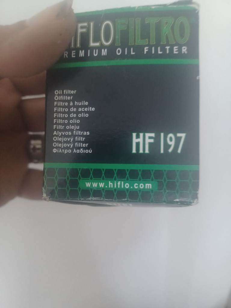 Hf197 premium oil filter