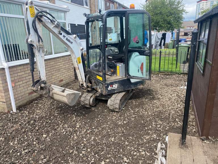 Digger hire and operator, demolition and foundations 