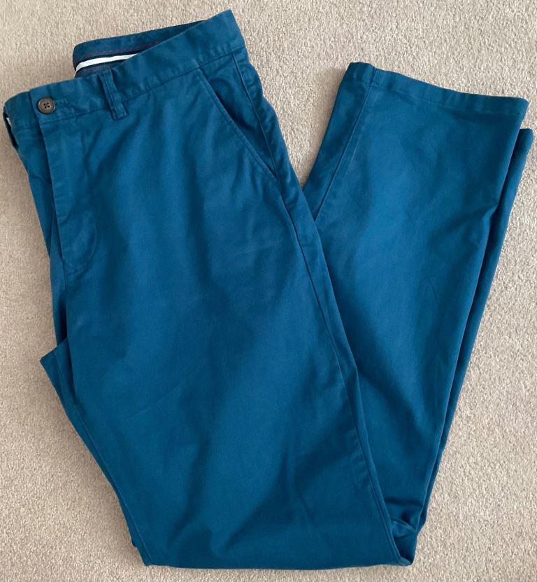 Crew Clothing Company Men’s Chinos Trousers Straight Fit Size 34R
