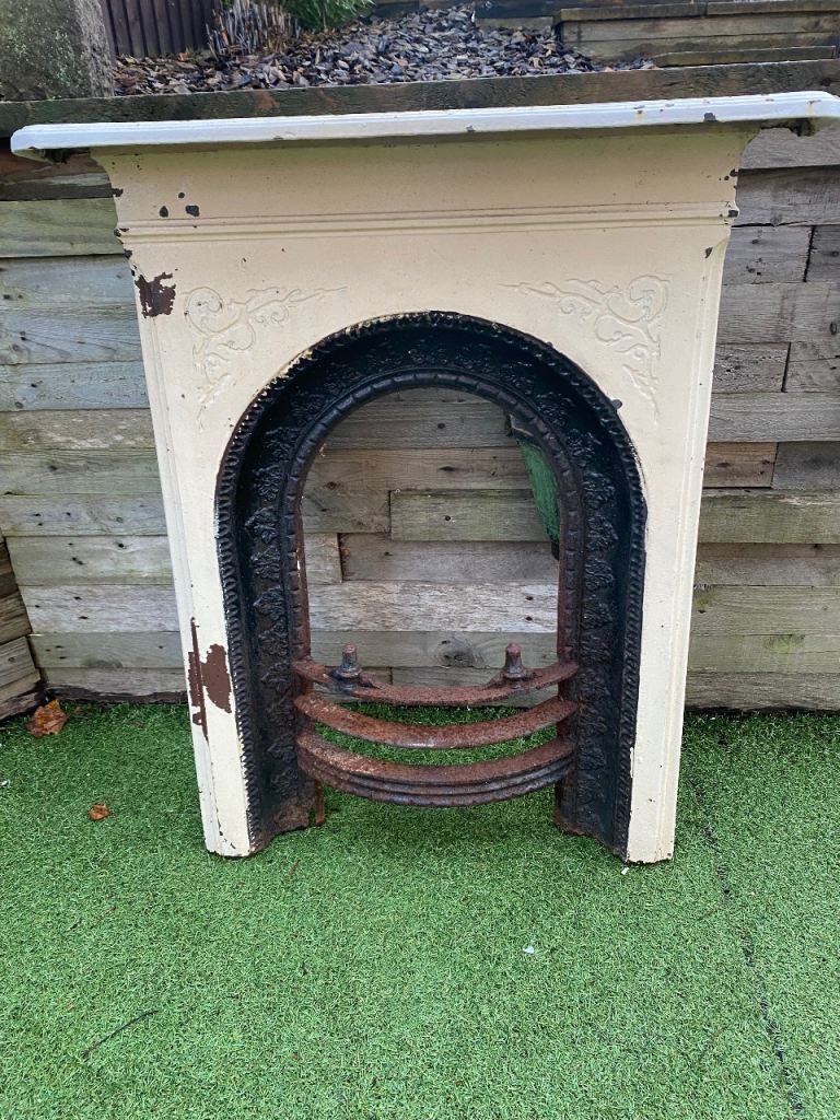 image for Cast iron Victorian fireplace 