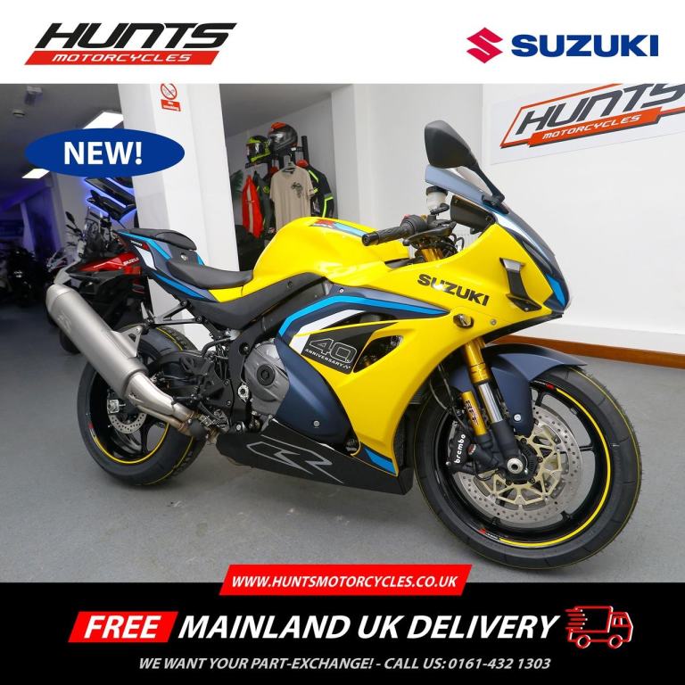 NEW Suzuki GSX-R1000R 40th Anniversary. Pearl Ignite Yellow. £17,599 On The Road