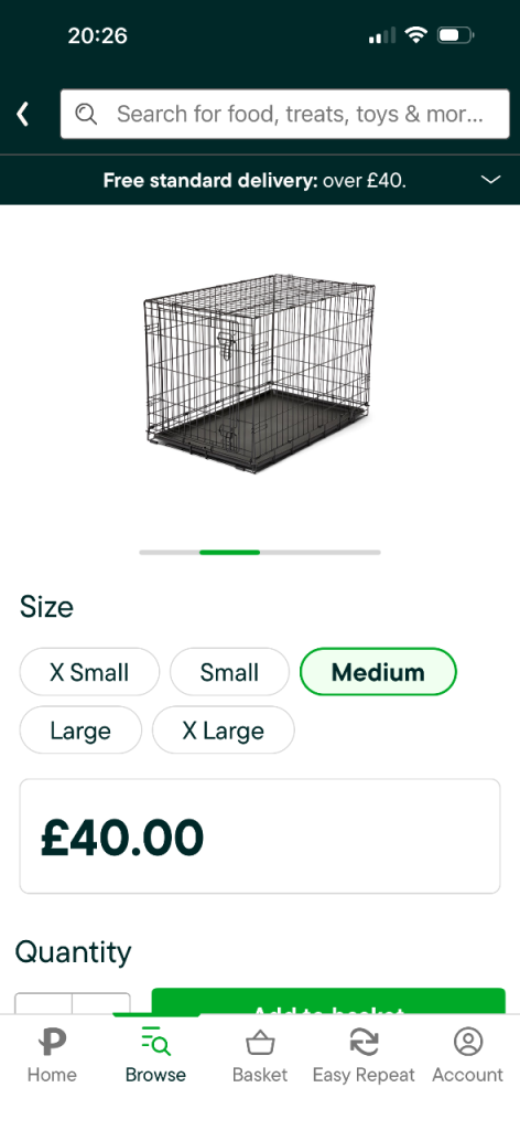 Dog crate medium