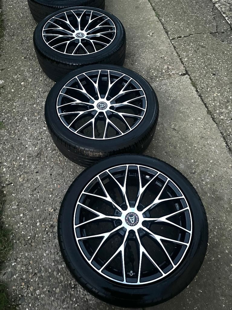 18” Wolfrace Eurosport Wolfsburg w/ 6-7mm Tyres: 5x120